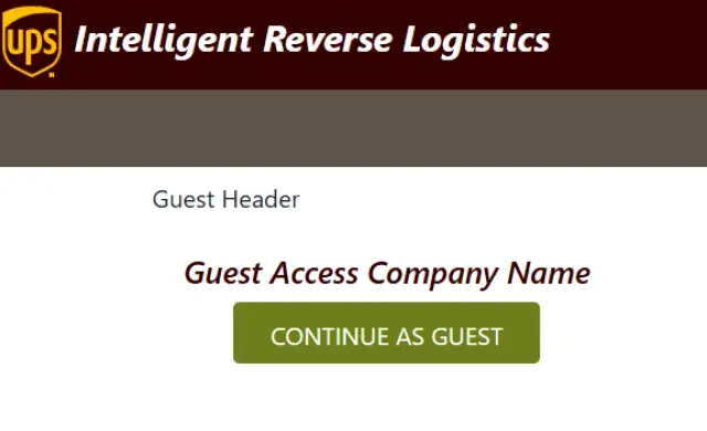 UPS login