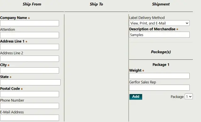 ups return form