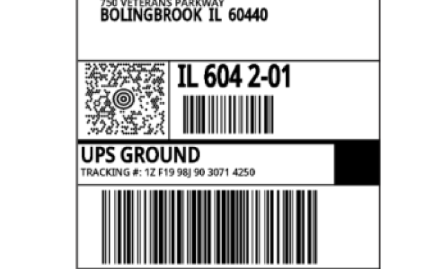 ups return label
